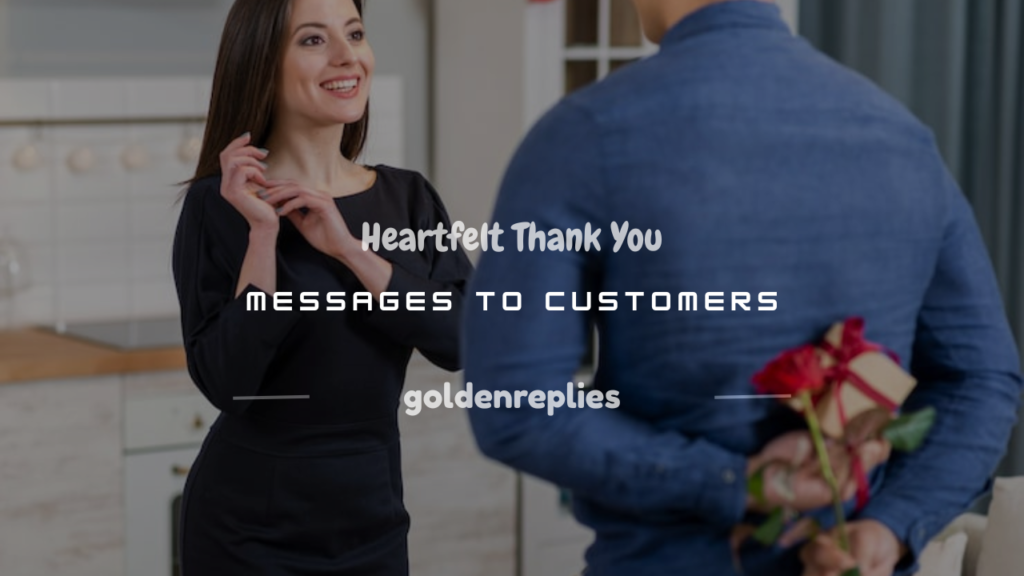 thank you to our customers